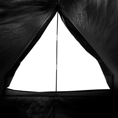 2-personers campingtelt A-stel vandafvisende mørklægningsstof hvid