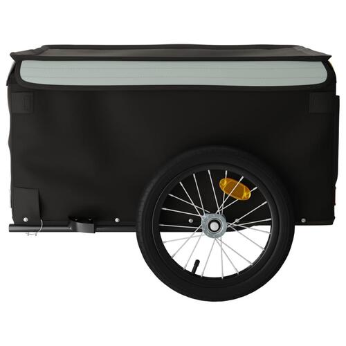 Cykelanhænger 45 kg jern sort og grå