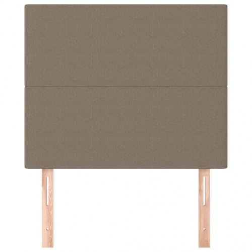 Sengegavl taupe 90 x 5 x 118/128 cm stof