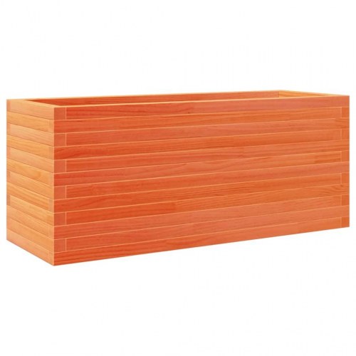 Plantekasse i massivt fyrretræ 110 x 40 x 46 cm - gyldenbrun
