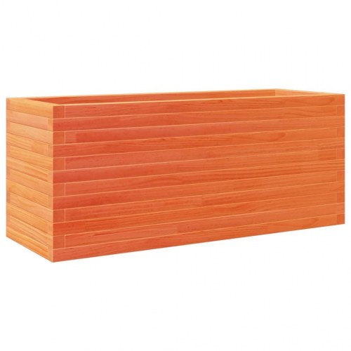 Plantekasse i massivt fyrretræ 110 x 40 x 46 cm - gyldenbrun