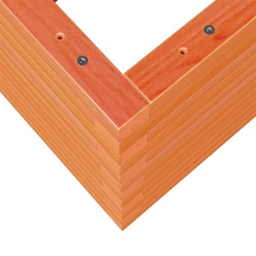 Plantekasse i massivt fyrretræ 110 x 40 x 46 cm - gyldenbrun