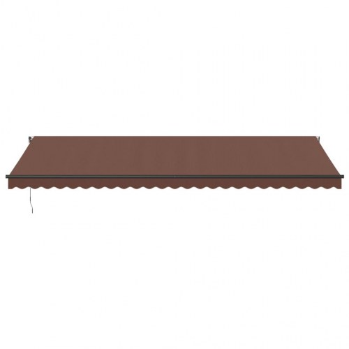 Markise 600 × 300 cm med automatisk betjening - brun