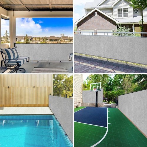 Afskærmning 1,2x10 m 195 g/m² HDPE lysegrå