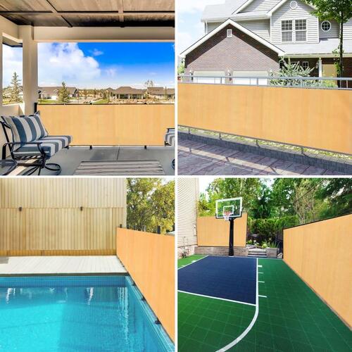 Afskærmning 1,5x10 m HDPE 150 g/m² sandfarvet
