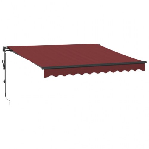 Markise 300 × 250 cm - automatisk betjening, bordeaux