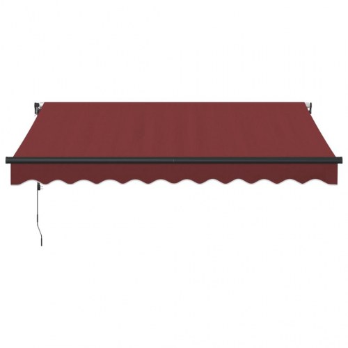 Markise 300 × 250 cm - automatisk betjening, bordeaux