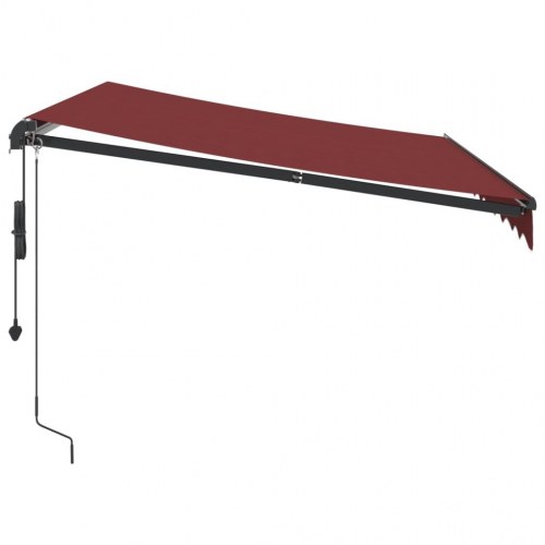 Markise 300 × 250 cm - automatisk betjening, bordeaux