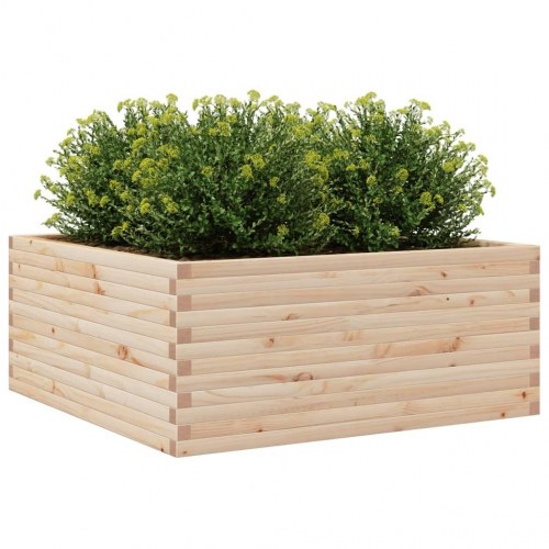 Plantekasse 110x110x46 cm massivt fyrretræ