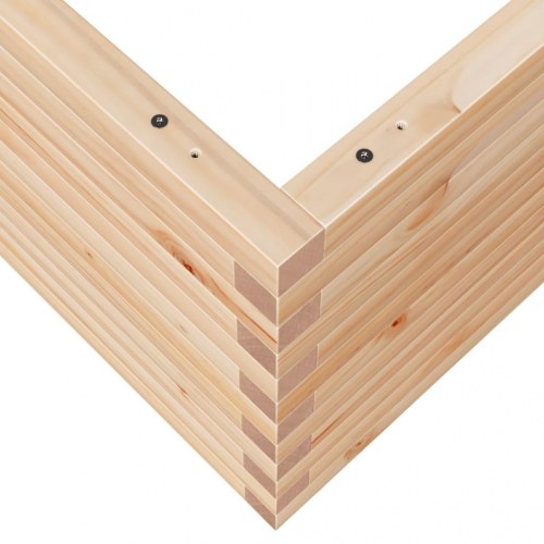 Plantekasse 110x110x46 cm massivt fyrretræ