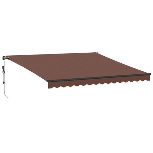 Markise 400x300 cm automatisk betjening brun