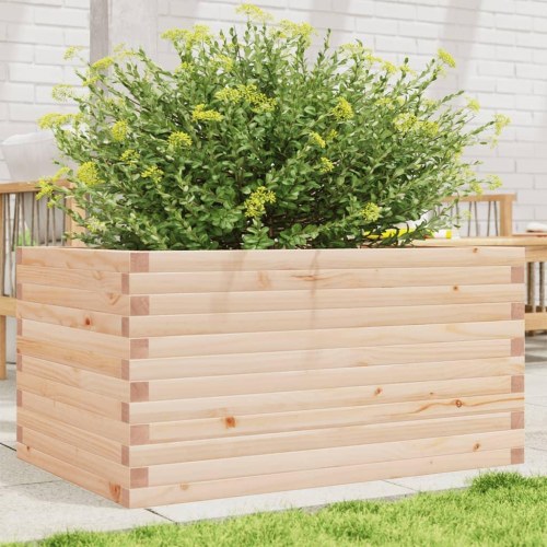 Plantekasse i massivt fyrretræ 90 x 60 x 46 cm