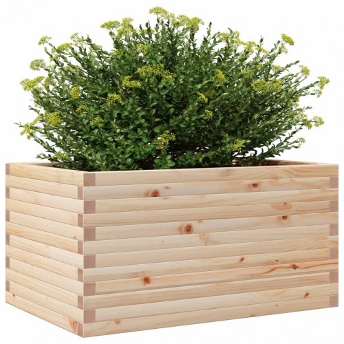 Plantekasse i massivt fyrretræ 90 x 60 x 46 cm