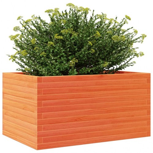Plantekasse 90 x 60 x 46 cm i massivt fyrretræ - gyldenbrun