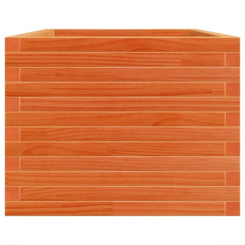 Plantekasse 90 x 60 x 46 cm i massivt fyrretræ - gyldenbrun