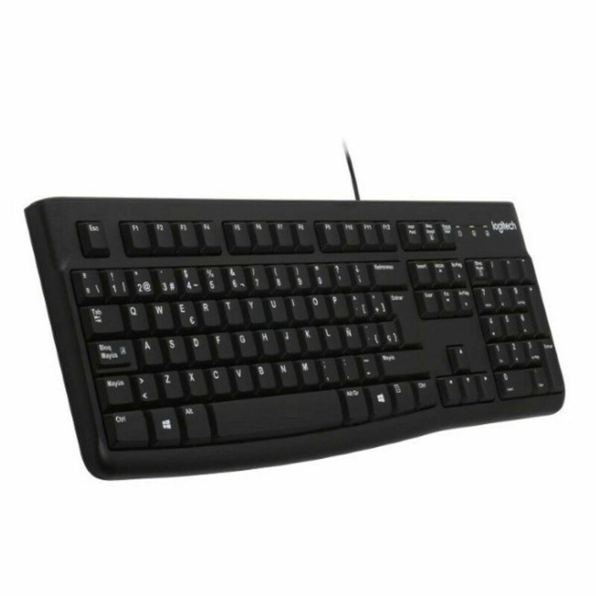Tastatur Logitech 920 002518 Sort Spansk Qwerty Qwerty