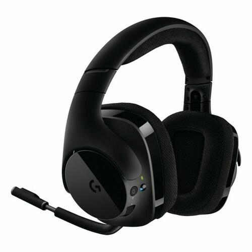 Hovedtelefoner med mikrofon Logitech G533 Sort