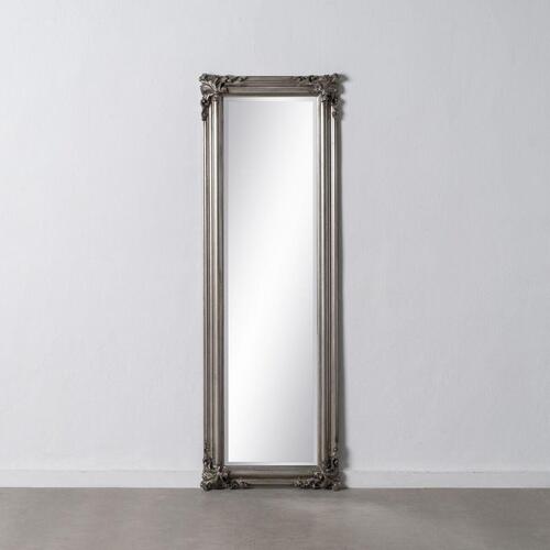 Spejl 56 x 4 x 172 cm Krystal Træ Sølv