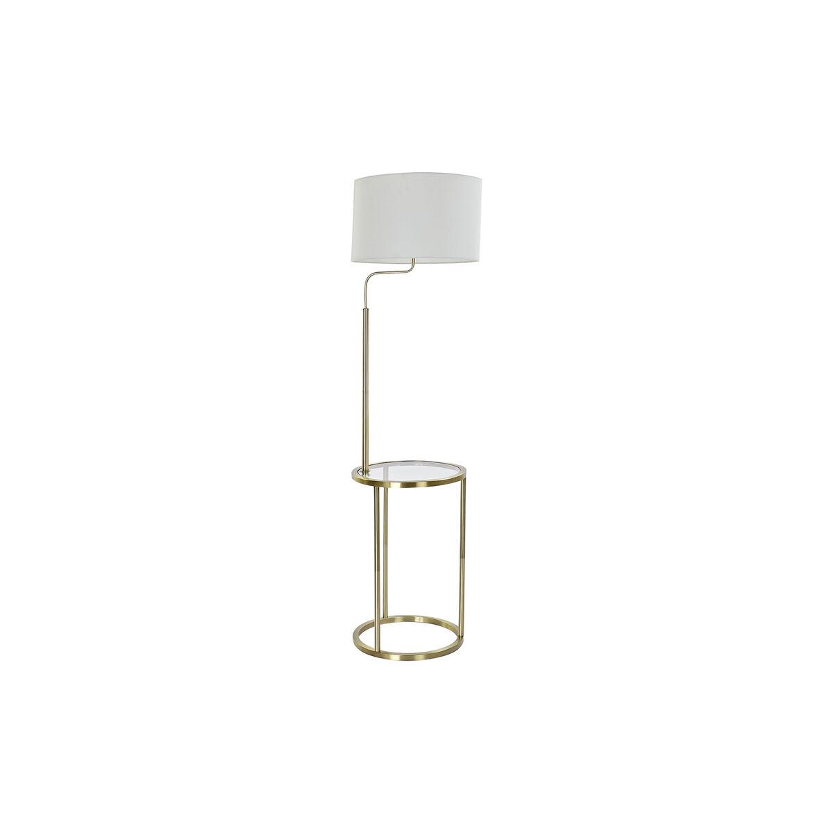 Gulvlampe 43 5 X 40 X 154 Cm Gylden Metal Hvid 220 V 50 W