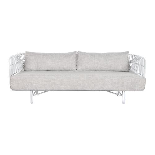 Sofa Home ESPRIT Hvid Beige Metal 180 x 66 x 66 cm