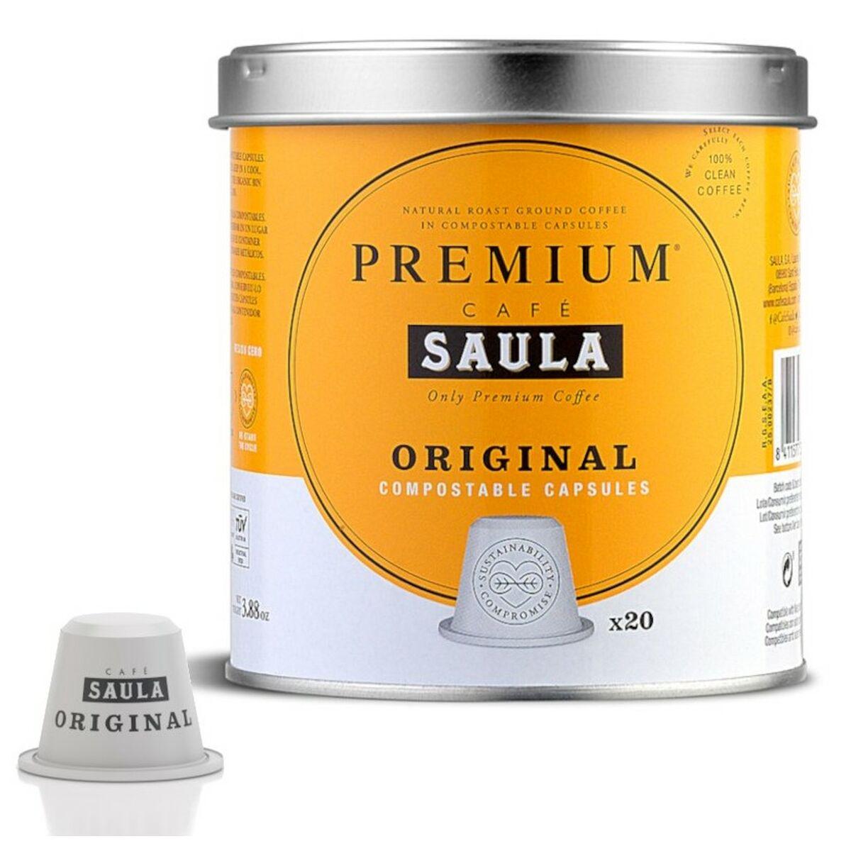 Saula Kaffekapsler Compostable Intense 20 Stk