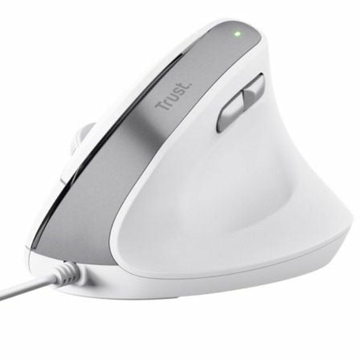 Ergonomisk Optisk Mus Trust Bayo Hvid