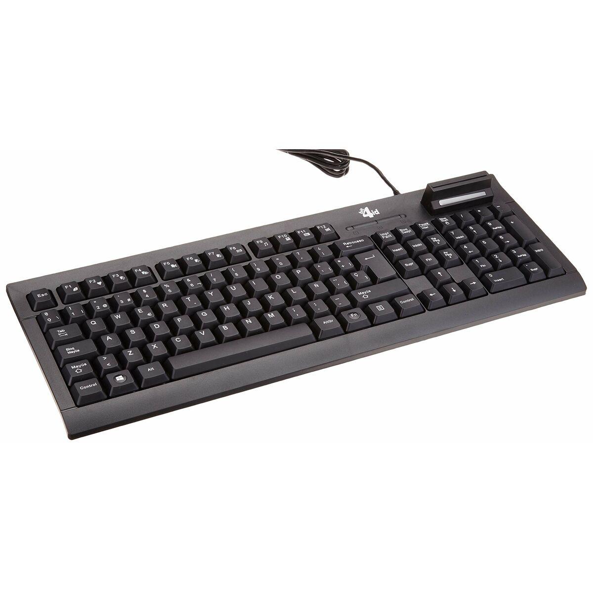 Tastatur Bit4id Sort Spansk Qwerty