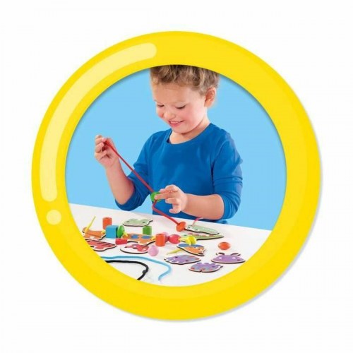 Perler - SES Creative træperler, multifarvet (3+ år)