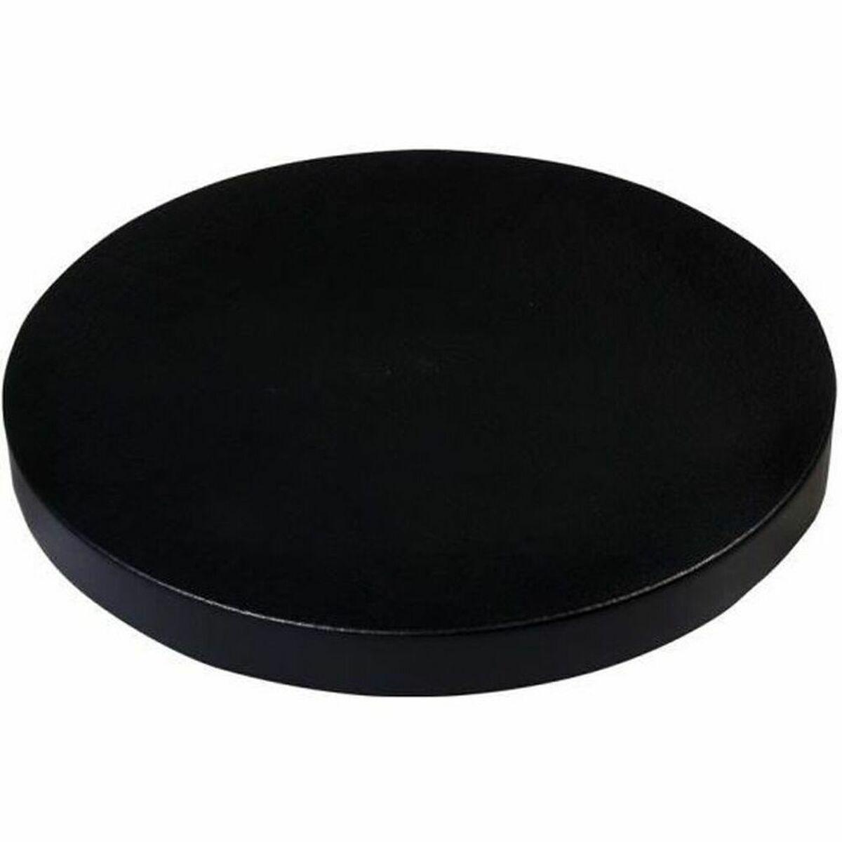 Støtte med hjul til potter Sort polypropylen (Ø 29,2 x 4 cm)