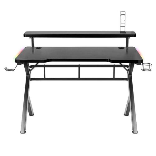 Skrivebord Gaming Huzaro HZ-Hero 5.0 RGB Sort Stål Kulfiber 116 x 69,5 x 59 cm