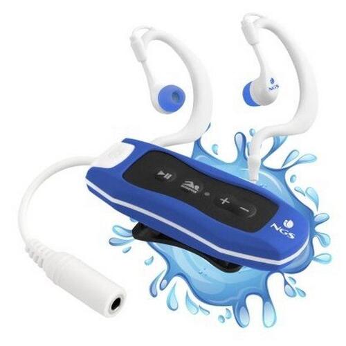 Mp3-afspiller NGS BLUESEAWEED 80 mAh 4 GB Radio FM Waterproof Blå