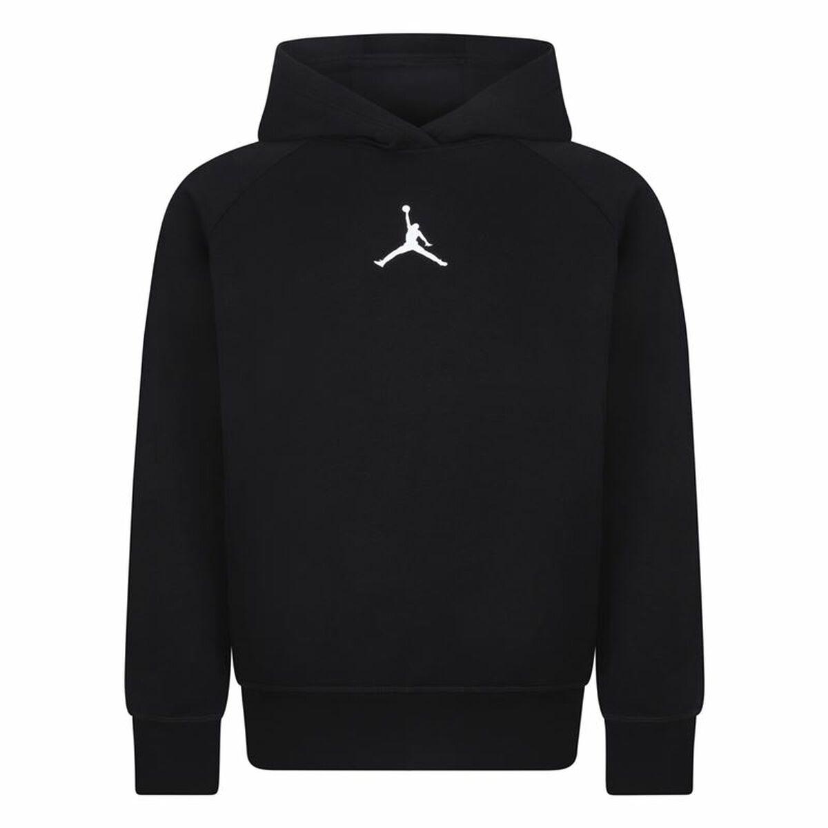 Hættetrøje til Børn Jordan Dri-fit Sport Crossover Hvid Sort 8-10 år