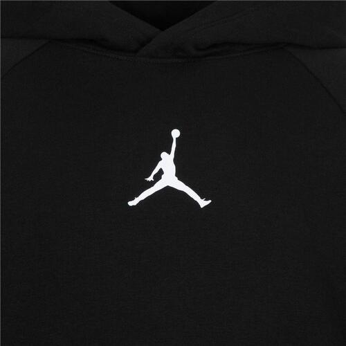 Hættetrøje til Børn Jordan Dri-fit Sport Crossover Hvid Sort 8-10 år