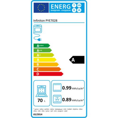 Pyrolyse ovn Infiniton PYE7028 3200 W 70 L