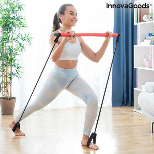 Fitness Bar med Resistance Bands og Motion Guide Resibar V0103467 Sort (OUTLET B)