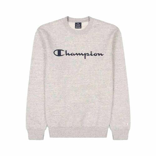 Hættetrøje til Mænd Champion Crewneck Hvid Grå S