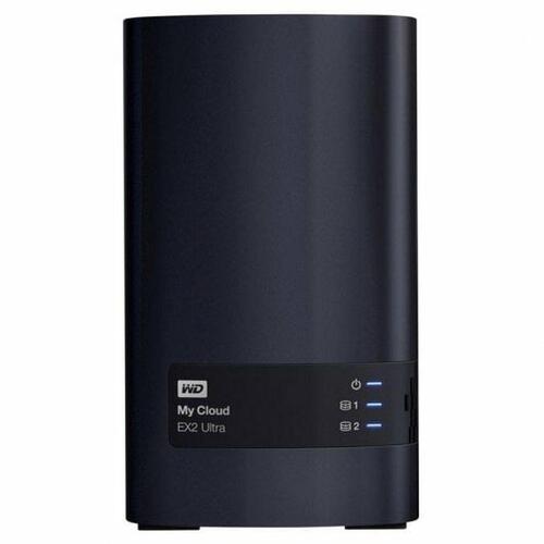 NAS-netværkslagring Western Digital My Cloud EX2 Ultra Sort Marvell ARMADA 385