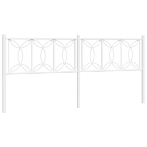 Udskiftningsgavl i metal 193 cm - hvid