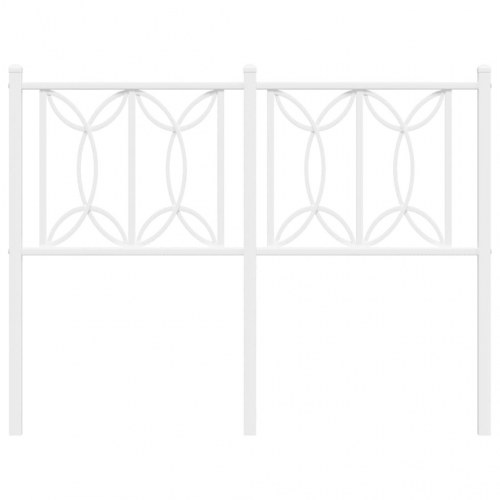 Sengegavl 120 cm metal hvid