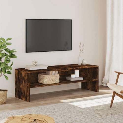 TV-bord 120 x 40 x 40 cm - røget egetræsfarve