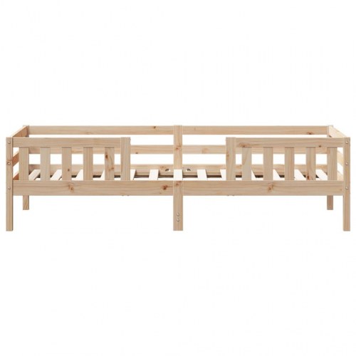 Sengeramme 100x200 cm i massivt fyrretræ - uden madras