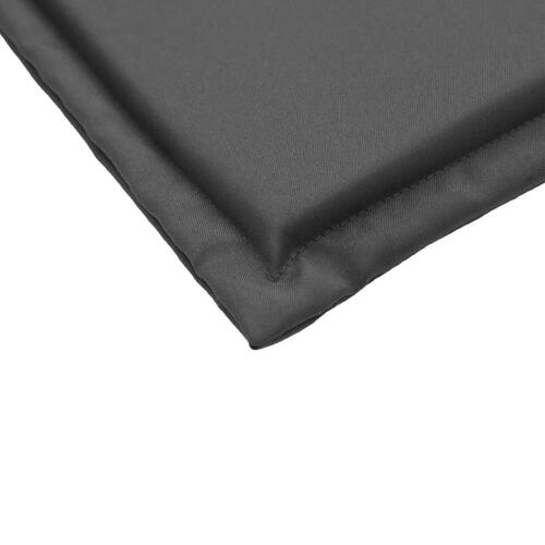 Udendørs sædehynder 4 stk. 45x45x2 cm firkantet antracitgrå