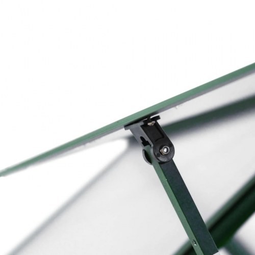 Drivhus med fundamentramme 169×58×195 cm - aluminium, grøn