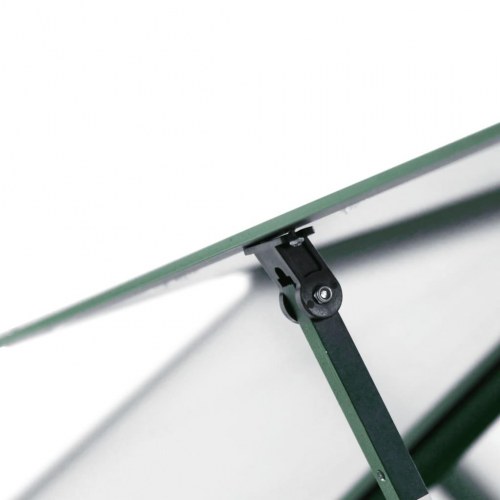 Drivhus med fundamentramme 169×58×202 cm - aluminium, grøn