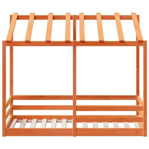 Husseng til børn 70x140 cm massivt fyrretræ gyldenbrun