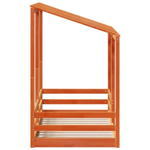 Husseng til børn 70x140 cm massivt fyrretræ gyldenbrun