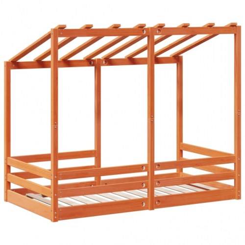 Husseng til børn 70x140 cm massivt fyrretræ gyldenbrun