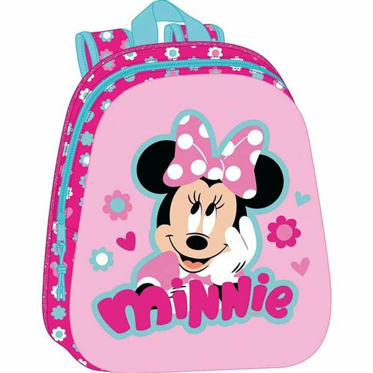 Minnie Mouse skoletaske - pink rygsæk 27 × 33 × 10 cm