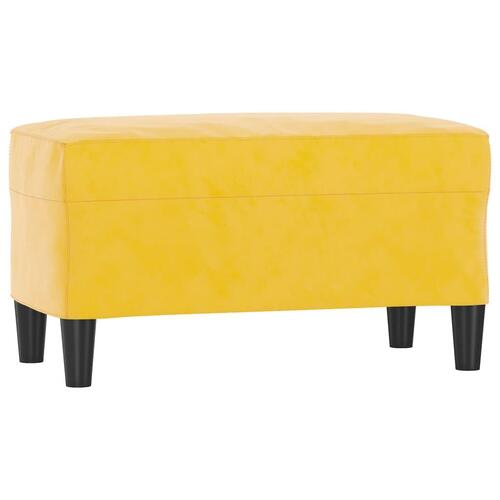 Bænk 70x35x41 cm velour gul