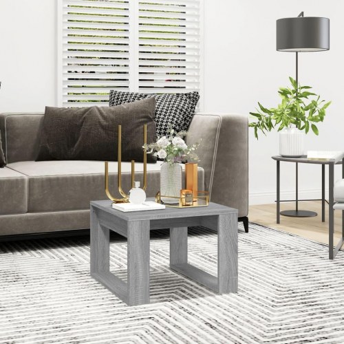 Sidebord 50×50×35 cm i konstrueret træ - grå sonoma-eg